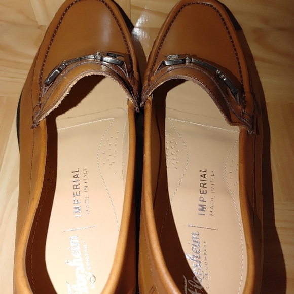 Florsheim Moc Toe Men\'s Loafers Cognac Brown Size 44 = 10/10.5 main image 4